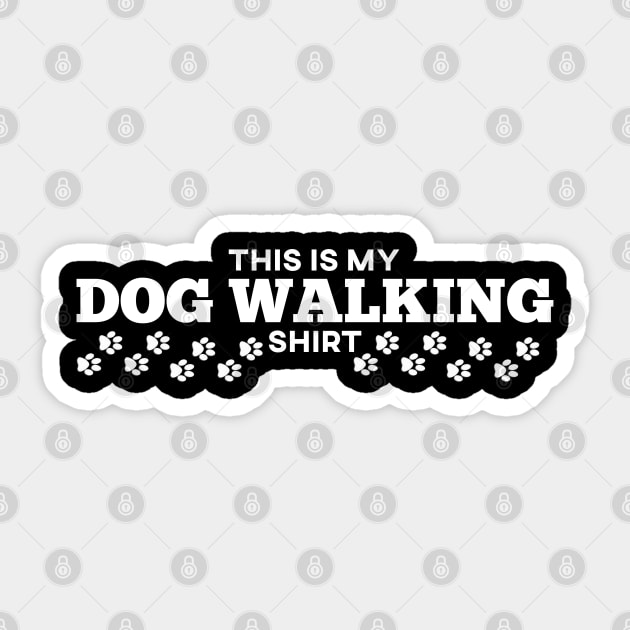 Dog Walking Shirt Sticker by giovanniiiii